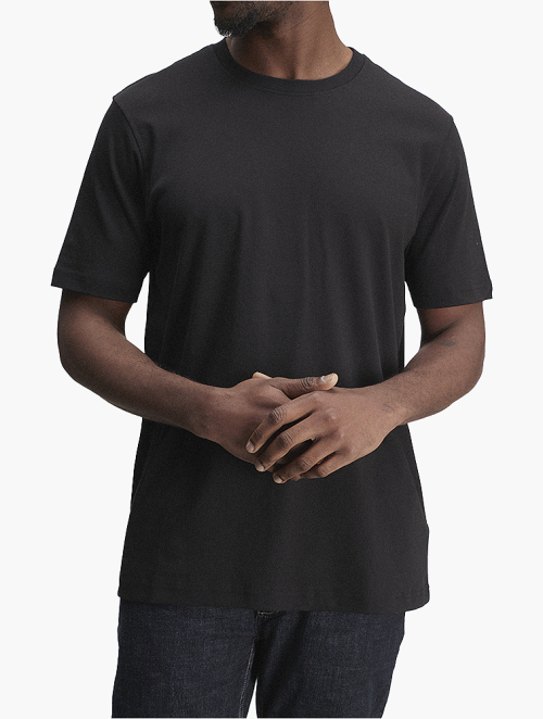 MyRunway | Shop Diesel Black T-Adjust-Slits-R17 Crew Neck Tee for